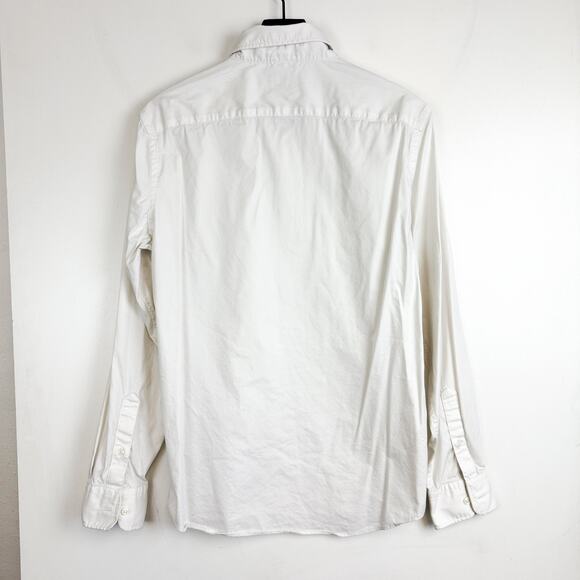 Faherty Mens Movement Short White Button Up - M - Picture 8 of 12